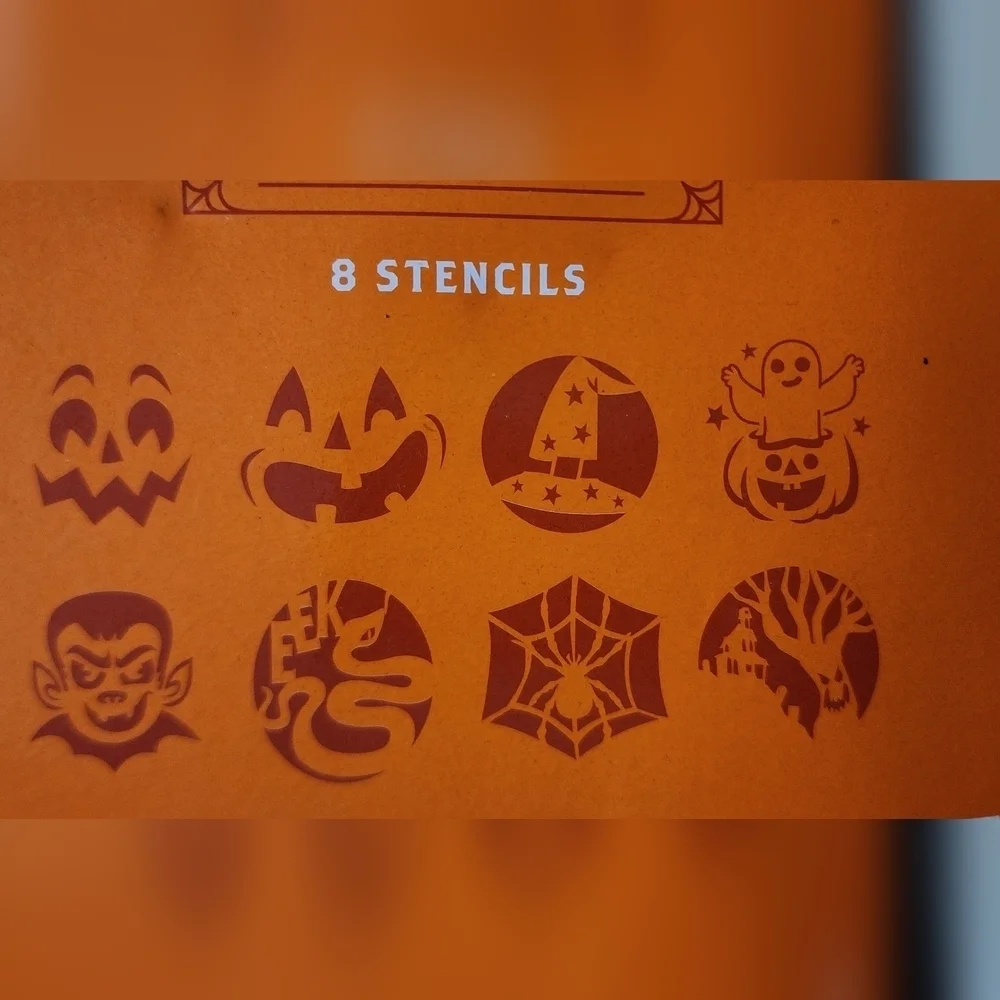 2 Pumpkin Carving Kits, 1 Push In Kit,  and A 6pc Crayola Pumpkin Paint Set